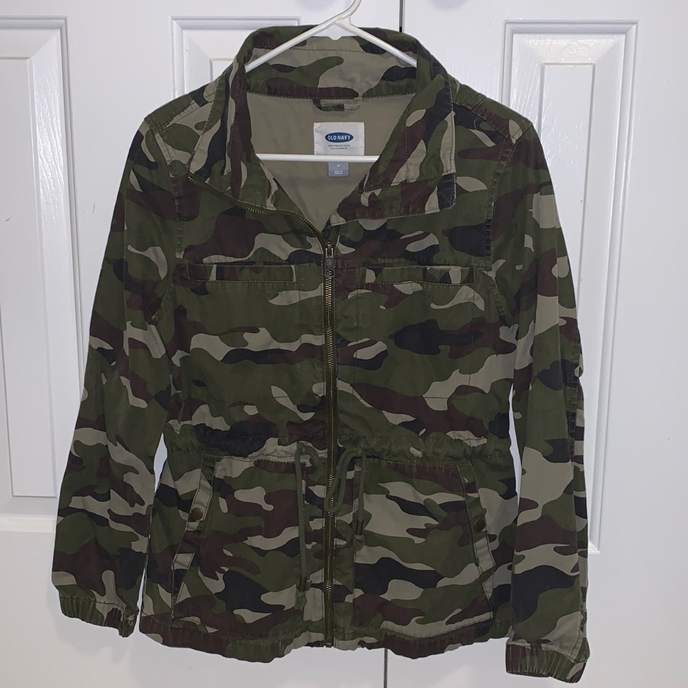 Old Navy camo utility jacket